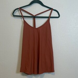CALIA by Carrie Underwood Rust Camisole with Strappy Back